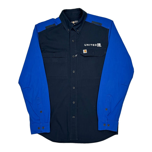 United Carhartt Contrast Stitch Shirt - Small Blue Cotton