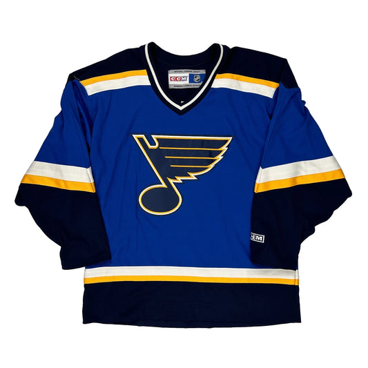 St. Louis Blues Ccm Nhl Jersey - Large Blue Polyester