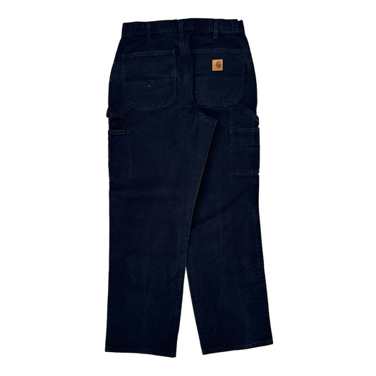Carhartt Carpenter Trousers - 30W 31L Navy Cotton
