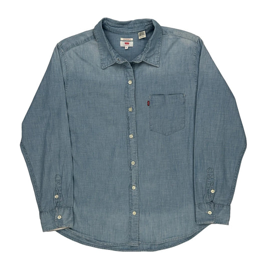 Levis Denim Shirt - XL Blue Cotton