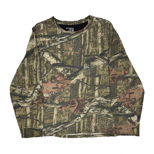 Mossy Oak Long Sleeve T-Shirt - No Size Brown Cotton Blend