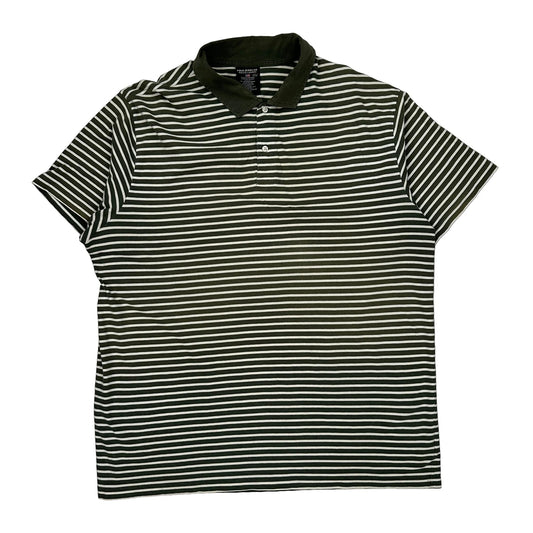 Ralph Lauren Striped Polo Shirt - 2XL Green Cotton