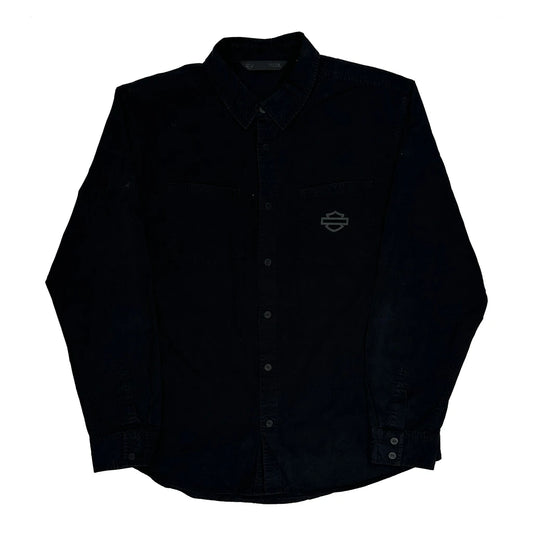 Harley Davidson Slim Shirt - XL Black Cotton