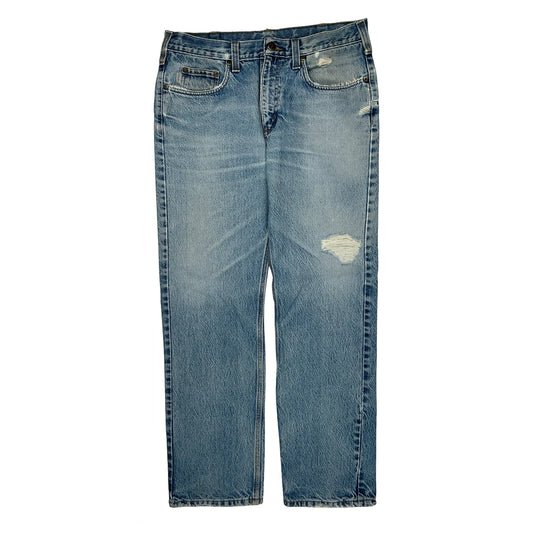 Traditional Fit Carhartt Jeans - 33W 30L Blue Cotton