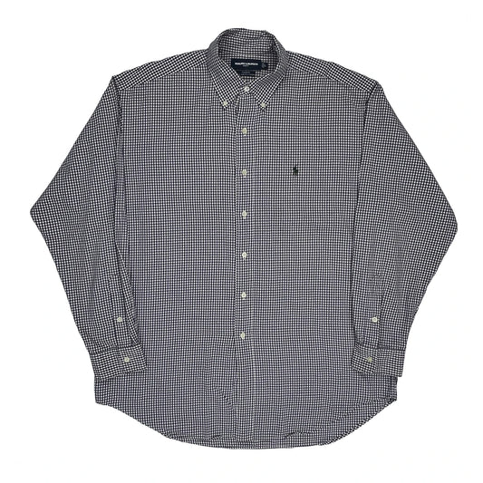 Tilden Ralph Lauren Checked Shirt - Large Purple Cotton