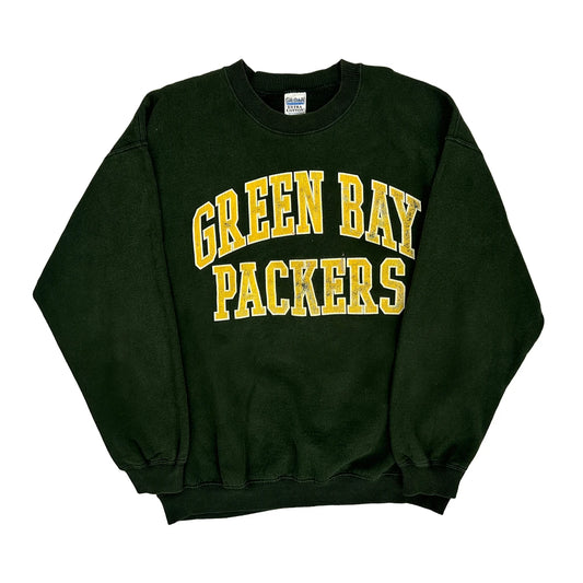Green Bay Packers Gildan Nfl Sweatshirt - Large Green Cotton