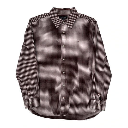 Tommy Hilfiger Checked Shirt - Large Red Cotton
