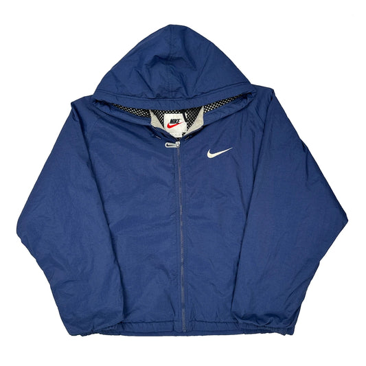 Nike Windbreaker - Large Blue Nylon