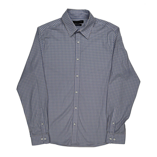 Tommy Hilfiger Checked Shirt - Medium Blue Cotton