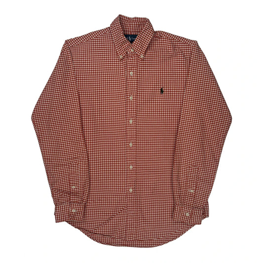 Vintage Ralph Lauren Checked Shirt - Small Red Cotton