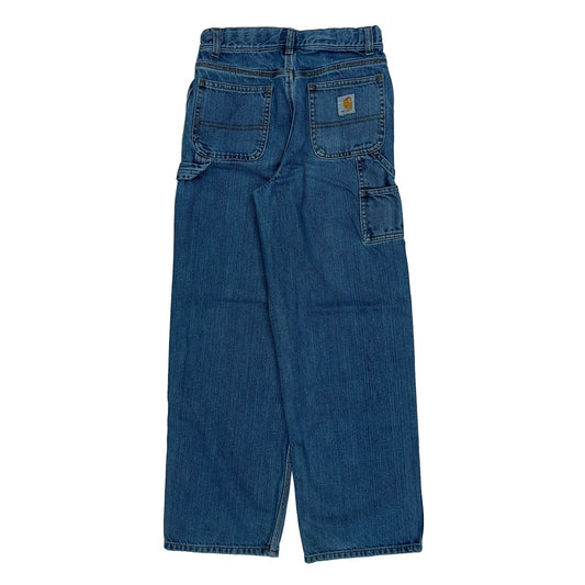 Age 14 Carhartt Carpenter Jeans - 24W 27L Blue Cotton