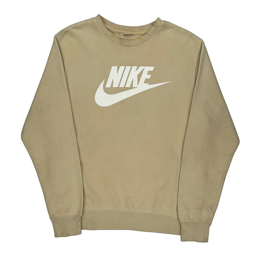 Nike Spellout Sweatshirt - Medium Beige Cotton