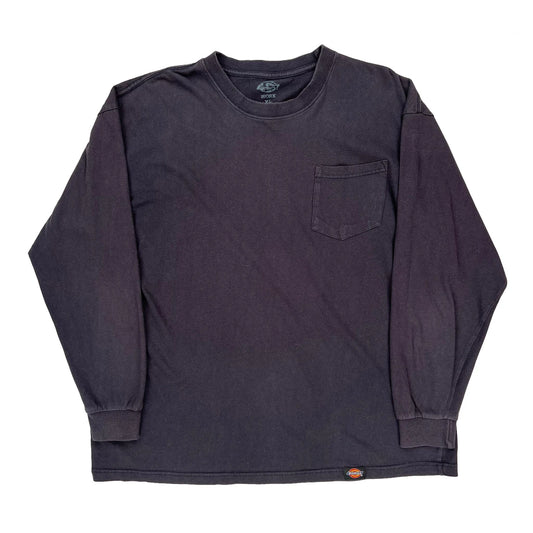 Dickies Long Sleeve T-Shirt - XL Black Cotton