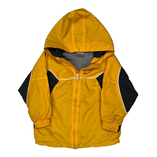 Age 4 Nike Spellout Windbreaker - XS Yellow Nylon
