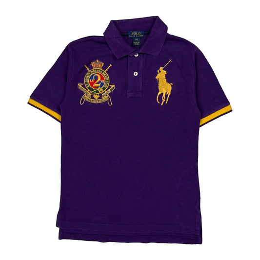 Age 8 Polo By Ralph Lauren Polo Shirt - Small Purple Cotton