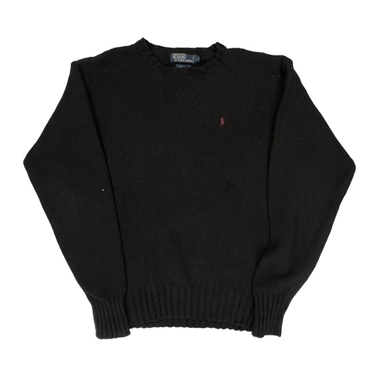 Polo By Ralph Lauren Jumper - Medium Black Cotton