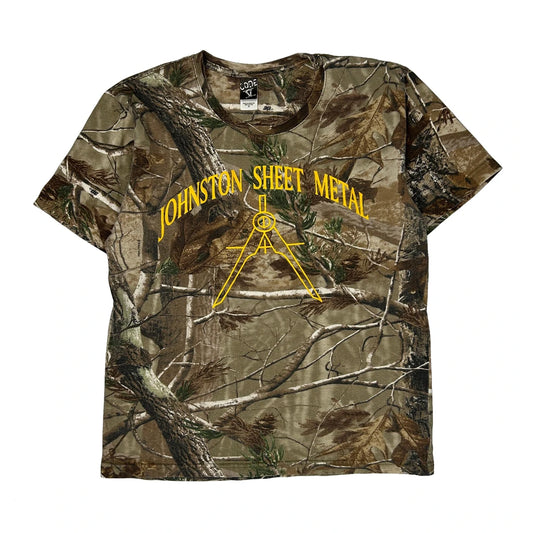 Code Five Camo T-Shirt - Medium Green Cotton