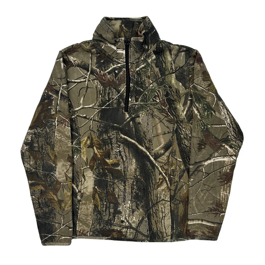 Camouflage Red Head Camo Long Sleeve T-Shirt - Large Camo Polyester