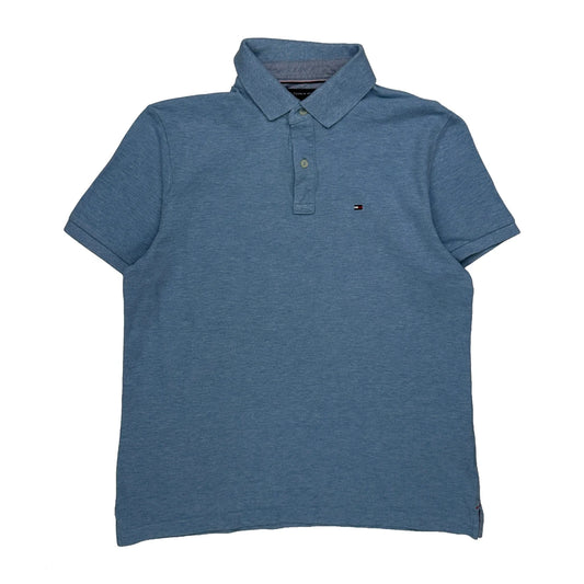 Vintage Tommy Hilfiger Polo Shirt - Medium Blue Cotton
