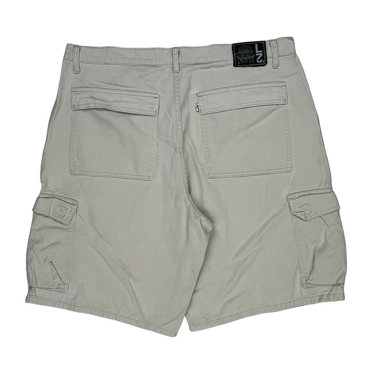 Levis Cargo Shorts - 38W 10L Beige Cotton