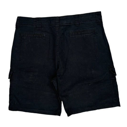 Wrangler Cargo Shorts - 37W 10L Black Cotton