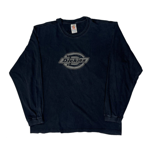 Dickies Long Sleeve T-Shirt - XL Black Cotton