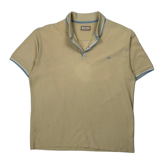 Thomas Burberry Polo Shirt - XL Beige Cotton