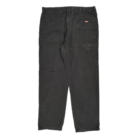 Dickies Carpenter Trousers - 40W 32L Black Cotton
