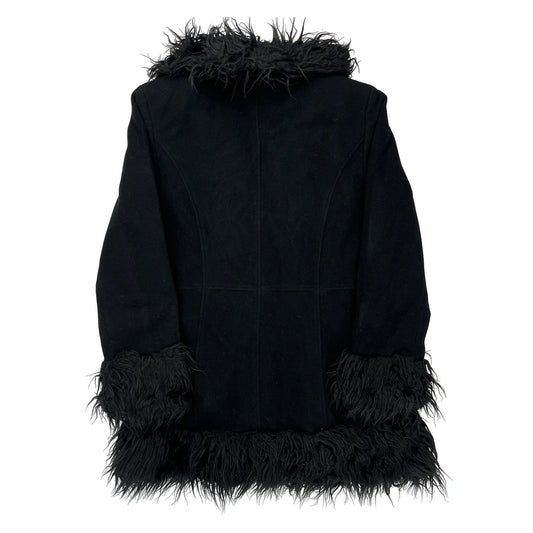 Studio Y Afghan Coat - Large Black Polyester