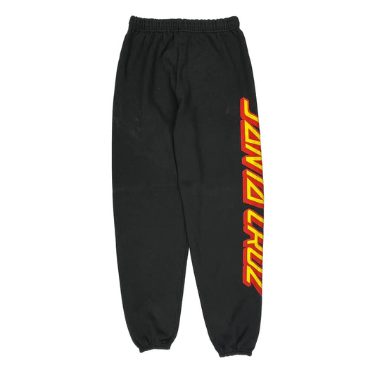 Santa Cruz Spellout Joggers - Medium Black Cotton Blend