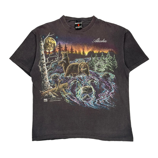 Alaska Signal Sports Single Stitch T-Shirt - Large Multicoloured Cotton