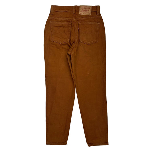 Vintage Levis 521 Jeans - 26W UK 6 Brown Cotton