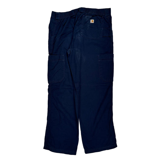Carhartt Cargo Trousers - 32W 30L Navy Cotton Blend