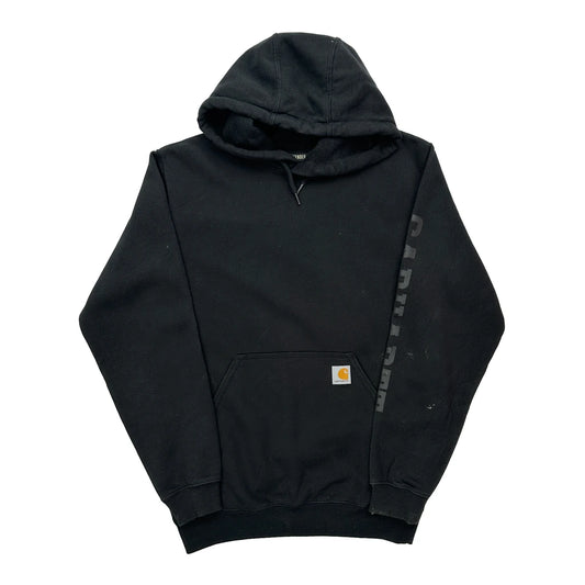 Vintage Rain Defender Carhartt Spellout Hoodie - Small Black Cotton