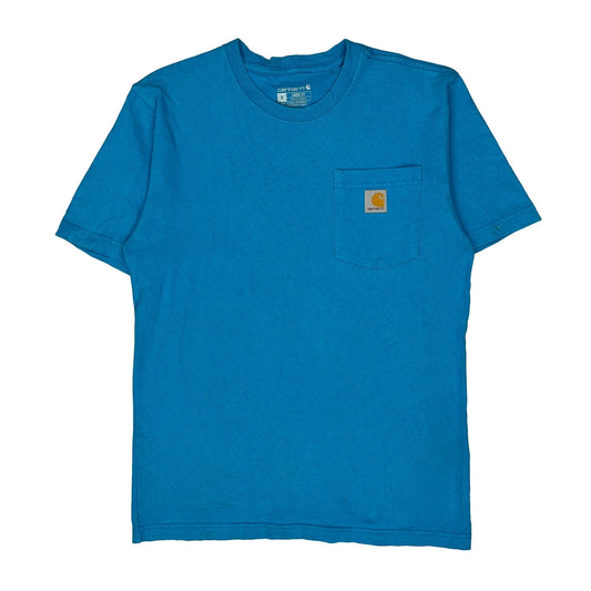 Carhartt T-Shirt - Small Blue Cotton