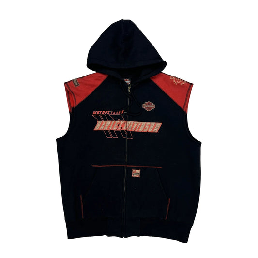 Motorcycles Harley Davidson Spellout Hoodie - XL Black Cotton