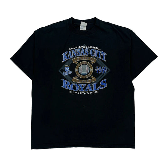 Kansas City Royals Delta Mlb T-Shirt - XL Black Cotton