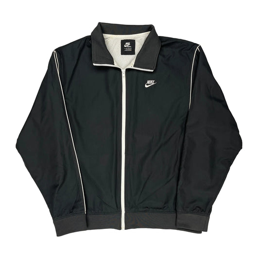 Vintage Nike Track Jacket - XL Black Polyester