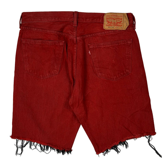 Vintage Levis Denim Shorts - 34W 10L Red Cotton