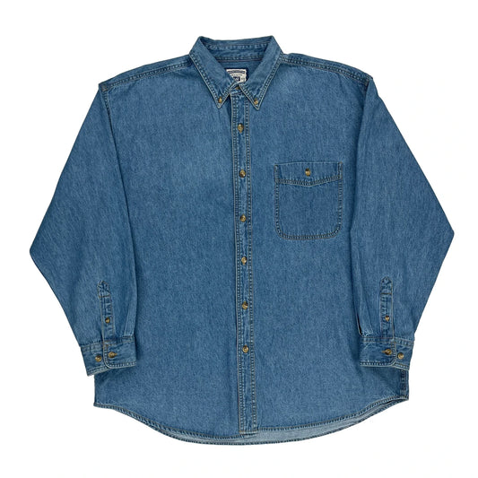 Lee Graphic Denim Shirt - XL Blue Cotton
