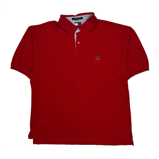 Tommy Hilfiger Polo Shirt - 2XL Red Cotton