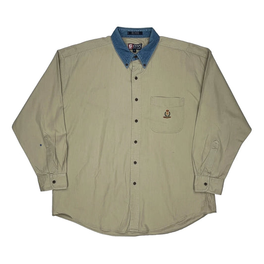 Chaps Ralph Lauren Shirt - XL Blue Cotton