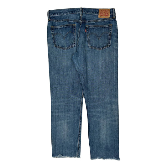 501 Levis Jeans - 34W 28L Light Wash Cotton