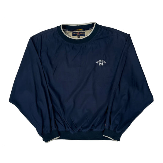 Michigan Tommy Hilfiger College Windbreaker - 2XL Navy Nylon