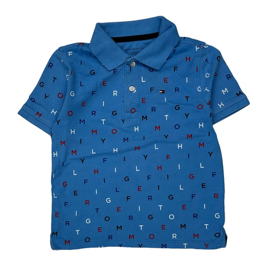 Age 6-7 Tommy Hilfiger Polo Shirt - Small Blue Cotton