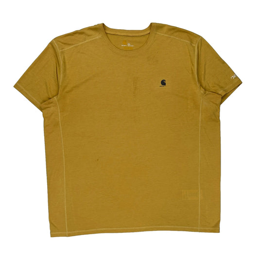Carhartt T-Shirt - 2XL Yellow Polyester