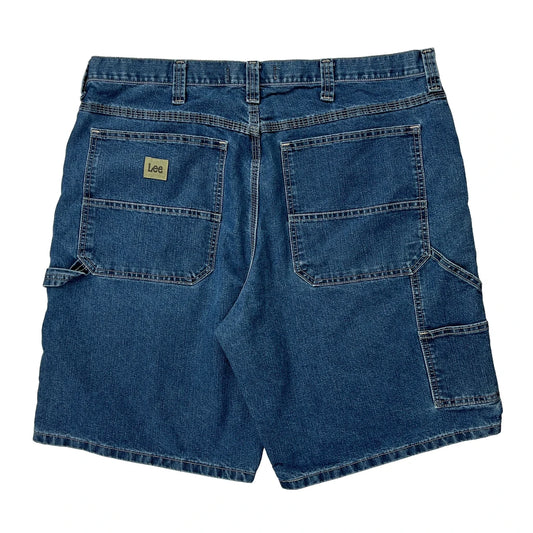 Lee Carpenter Shorts - 38W 10L Blue Denim
