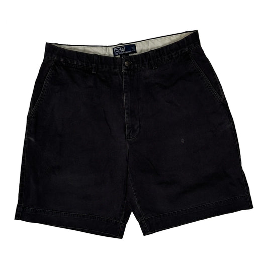 Vintage Polo By Ralph Lauren Chino Shorts - 32W 9L Navy Cotton