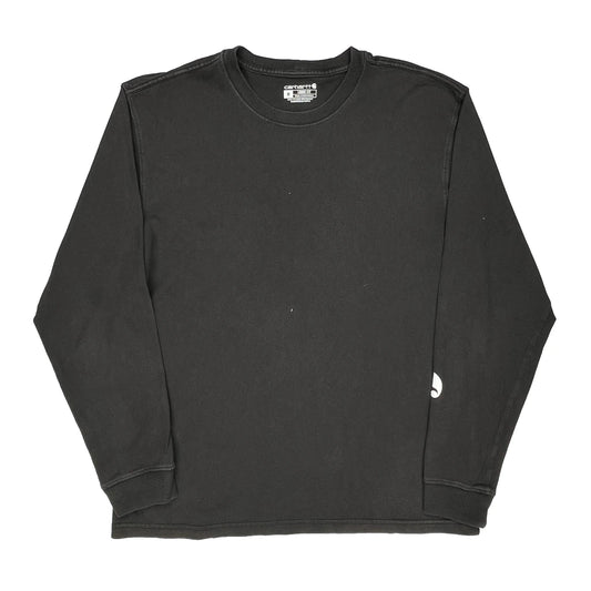 Carhartt Long Sleeve T-Shirt - Medium Black Cotton