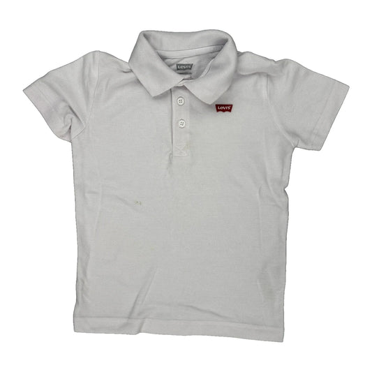 Age 5-6 Levis Polo Shirt - Small White Cotton